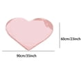 thumbnail image 2 of Carpet Valentine's Day Heart Shaped Carpet Valentine's Day Bathroom Decoration Non Bathroom Mat Red Bathroom Decoration Heart Rug Washable Heart Shaped Floor & Door Mat Welcome Area Rug, 2 of 7