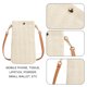 thumbnail image 3 of 2 piezas de bolso bandolera, bolsas de paja colgantes para teléfono móvil, bolso de hombro pequeño, bolso de mano con correa larga, bolso de playa para niñas y mujeres, 20 x 12 cm, 3 of 5