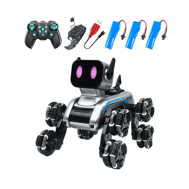 Juguete robot inteligente RC para perros, juguete para perros con acrobacias, juguete de inteligencia para niños de 6 años o más. Triples poderes