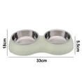 thumbnail image 2 of Dog Bowl Double Bowl Stainless Steel Water And Food Raised Bowls, Pet Feeder Bowls, 2 of 8