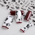 thumbnail image 5 of White Black Leaf Nail Stickers Summer Small Flower 3D Nail Art Decorations Self-Adhesive Slider Manicure Tattoo Tool LASTZ-CS121, 5 of 5