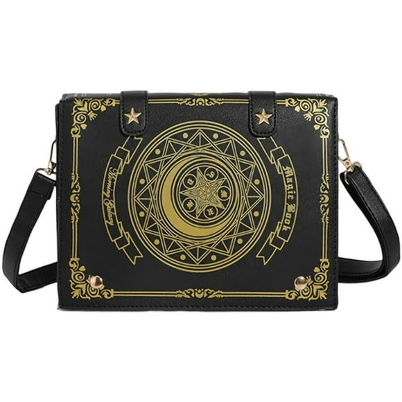 Jiibva Harajuku Vintage Aesthetic Purses Luxury Designer Handbags Messenger Tote Bags Women Y2K Korean Gothic Black Shoulder Bag