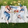 thumbnail image 6 of Extra Large Picnic Beach Blanket Waterproof Sand Proof Portable Outdoor Mat Line Palm Tree Mountains 60x80, 6 of 9