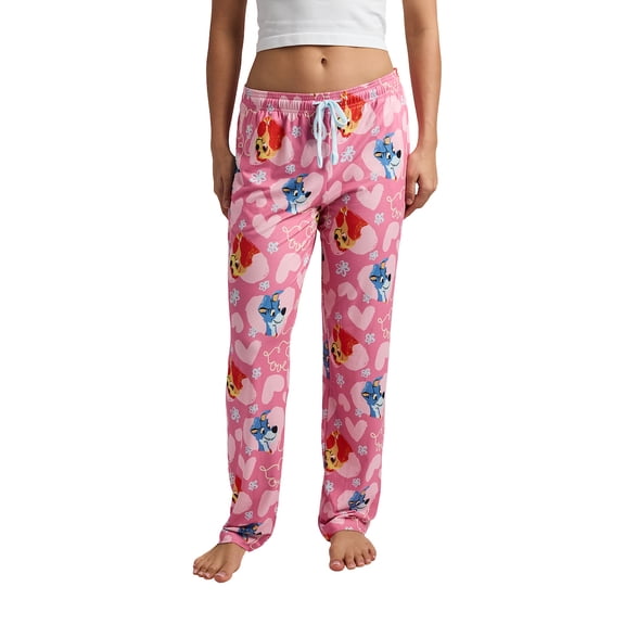 Disney’s The Lady and the Tramp All-Over Print Women's Sleep Pajama Pants -Medium