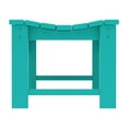 thumbnail image 4 of Ellendale Poly Plastic Backless Adirondack Bench in Turquoise, 4 of 5