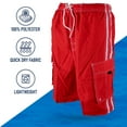 thumbnail image 5 of North 15 Men's Board Beach Swim Trunks Shorts with Cargo Pockets-5104-Rd-Md, 5 of 6