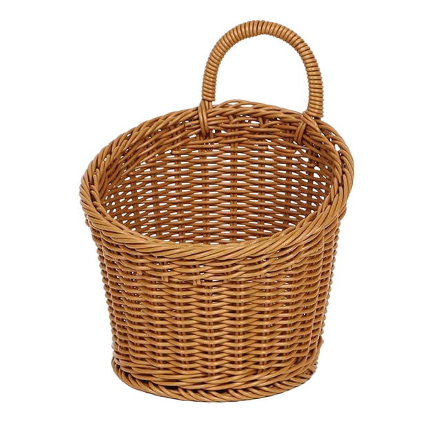 Hanging Wall Basket Rattan Like Woven Storage Basket - Wall Decoration Flower Basket - Wall Hanging Basket - Kitchen Ingredients Storage Basketdecorative Storage Baskets
