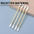 thumbnail image 6 of COM1950s 500 Count Bamboo Cotton Swabs, Round & Pointed Double-headed Cotton Buds Wooden Sticks for Makeup，Ear Cleaning, 6 of 7