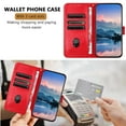thumbnail image 2 of Decase Wallet Case for Samsung Galaxy A36 5G, Lychee Pattern Leather Flip Protective Cover with Card Slots Wrist Strap,Shockproof Premium PU Leather Wallet Phone Case with Magnetic Function,Red, 2 of 6