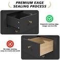 thumbnail image 4 of EnHomee Black Dresser for Bedroom 10 Deep Drawers Modern Wood Dressers & Chests of Drawers Wide Dresser with Smooth Metal Rail, Black, 4 of 14