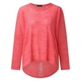 thumbnail image 4 of Delayuji Fashion A solid color loose round-neck long-sleeved versatile sweater for women, 4 of 5