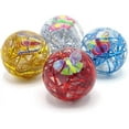 thumbnail image 3 of Dazzling Toys Clear Elegant Bouncing Balls with Ribbons and Animals Inside, 4 pack, 3 of 9