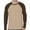 04# Brown, variant on Huankd Men's Long Sleeve Shirt Fall Crewneck Color Block Loose Fit T Shirts Casual Pullover Tees Brown L