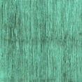 thumbnail image 1 of Ahgly Company Indoor Square Abstract Turquoise Blue Contemporary Area Rugs, 3' Square, 1 of 4