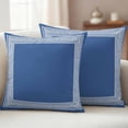 thumbnail image 2 of Dark Blue Greek Key Outdoor Pillow Covers 24x24 Set of 2,Waterproof Patio Throw Pillowcase Protectors,Geometric Greece Ancient Farmhouse Geo Decorative Pillow Shams Cushion Covers for Seat Bed Couch, 2 of 8