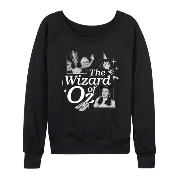 Wizard of Oz - Iconic Squares - Women's French Terry Long Sleeve Pullover