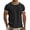 A-Black13, variant on XIAOCHA Men's Ringer Tee Short Sleeve Round Neck Contrast Trim Casual Loose Fit Lightweight Daily Shirt
