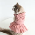thumbnail image 5 of Visland Pet Skirt Breathable Soft Sweet Teddy Small Dog Bowknot Pocket Dress for Wedding Party, 5 of 8