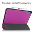 thumbnail image 5 of Case for Apple iPad 10th Generation 10.9 Inch Case 2022, PU Leather Thin Slim Lightweight Trifold Shell Corner Protection Smart Folio Cover with Auto Sleep/Wake and Support Pencil Holder, Purple, 5 of 8