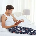 thumbnail image 5 of Hirioo USA Stars for Women's PJ Pajama Pants Sleep Pants Women's Home Trousers with Pockets,S-3XL-3X-Large, 5 of 6