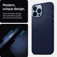 thumbnail image 3 of Funda Spigen Liquid Air para iPhone 13 Pro 2021, color azul marino, 3 of 7
