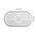 thumbnail image 4 of Billuyoard Bandeja ovalada de resina epoxi de cristal DIY, posavasos, molde de silicona, molde de resina, moldes de fundición, bandeja de almacenamiento de Cocina y Comedor Billuyoard HA005874-00, 4 of 6
