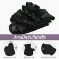 thumbnail image 5 of GIRACOA 8 Pairs Lace Ruffle Frilly Ankle Socks for Women, Ruffle Frilly Lolita Sock with A Laundry Bag(White, Black), 5 of 7