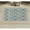thumbnail image 1 of Chevron Decorative Rug, Vintage Overlapping Zigzag Lines Thin and Thick Stripes Old Classical, Quality Carpet for Bedroom Dorm and Living Room, 6 Sizes, Laurel Green, by Ambesonne, 1 of 1