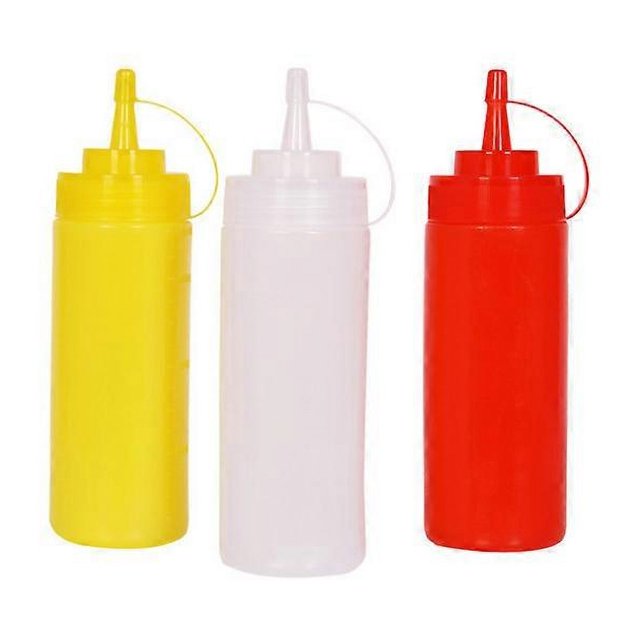 Botella de condimento, botella de ensalada, botella de salsa de tomate, botella de salsa exprimible