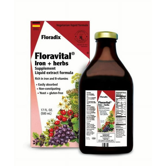 Salus-Haus Floravital Iron plus Herbs 17 Oz