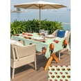 thumbnail image 4 of Cute Ladybugs Outdoor Tablecloth - 54x80 Inch Rectangle Dining Table Cover, Spring Botanical Leaves Green Waterproof Outdoor Table Cloth with Umbrella Hole & Zipper for Picnic/Patio/Party, 4 of 7