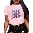 thumbnail image 2 of [2025 New Model]Hilinker Women's Funny Graphic Tees Casual Loose Summer Cute Tops Short Sleeve T ShirtsHip-hop street style, 2 of 10