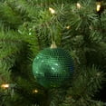 thumbnail image 4 of Northlight 3" Green Sequin Shatterproof Ball Christmas Ornament, 4 of 5