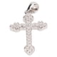 thumbnail image 5 of Colgante de crucifijo S925 Plata con purpurina Circonia cúbica Jesús Cruz colgante accesorios regalo, 5 of 12