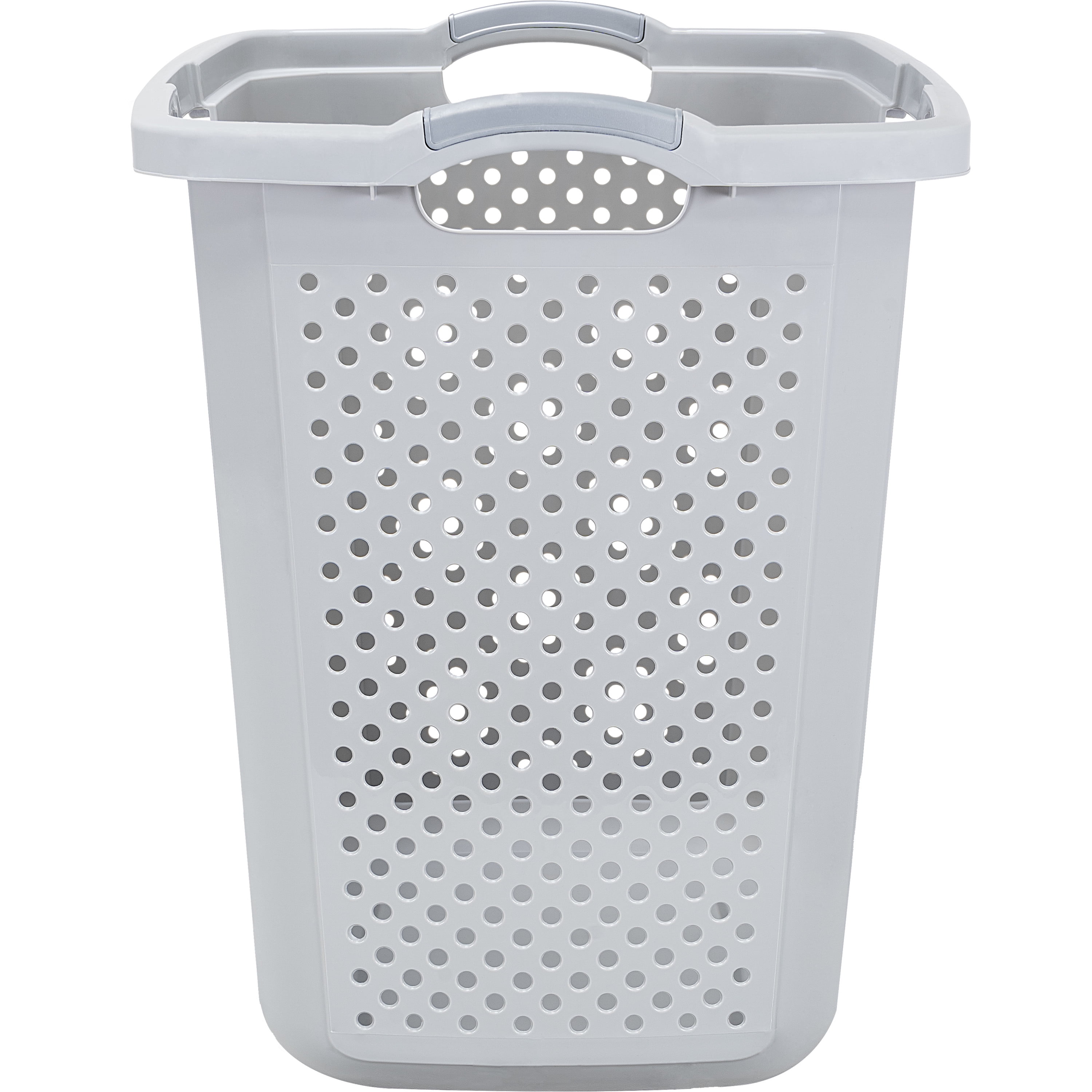Home Logic XL Lamper Laundry Basket 2.5 Bushel, White
