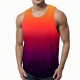thumbnail image 2 of Ierhent Tank Top Undershirts for Men Men's Cotton, Moisture-Wicking Crew Tank Undershirts Orange,3XL, 2 of 4
