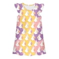 thumbnail image 5 of CAIXIA Easter Pajamas Girls Nightgowns Bunny Pajamas for Girl Sleepwear Toddler Nightgown Night Sleep Dress Clothes, 5 of 5