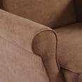 thumbnail image 6 of Haven Upholstered Premium Wingback Rocking Chair, High Back Accent Rocker for Nursery Living Room Bedroom, Solid Wood Curved Base (Dove Gray)), 6 of 10