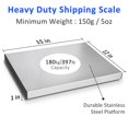 thumbnail image 2 of Báscula de envío THINKSCALE de acero inoxidable digital de 180 kg, 2 of 6