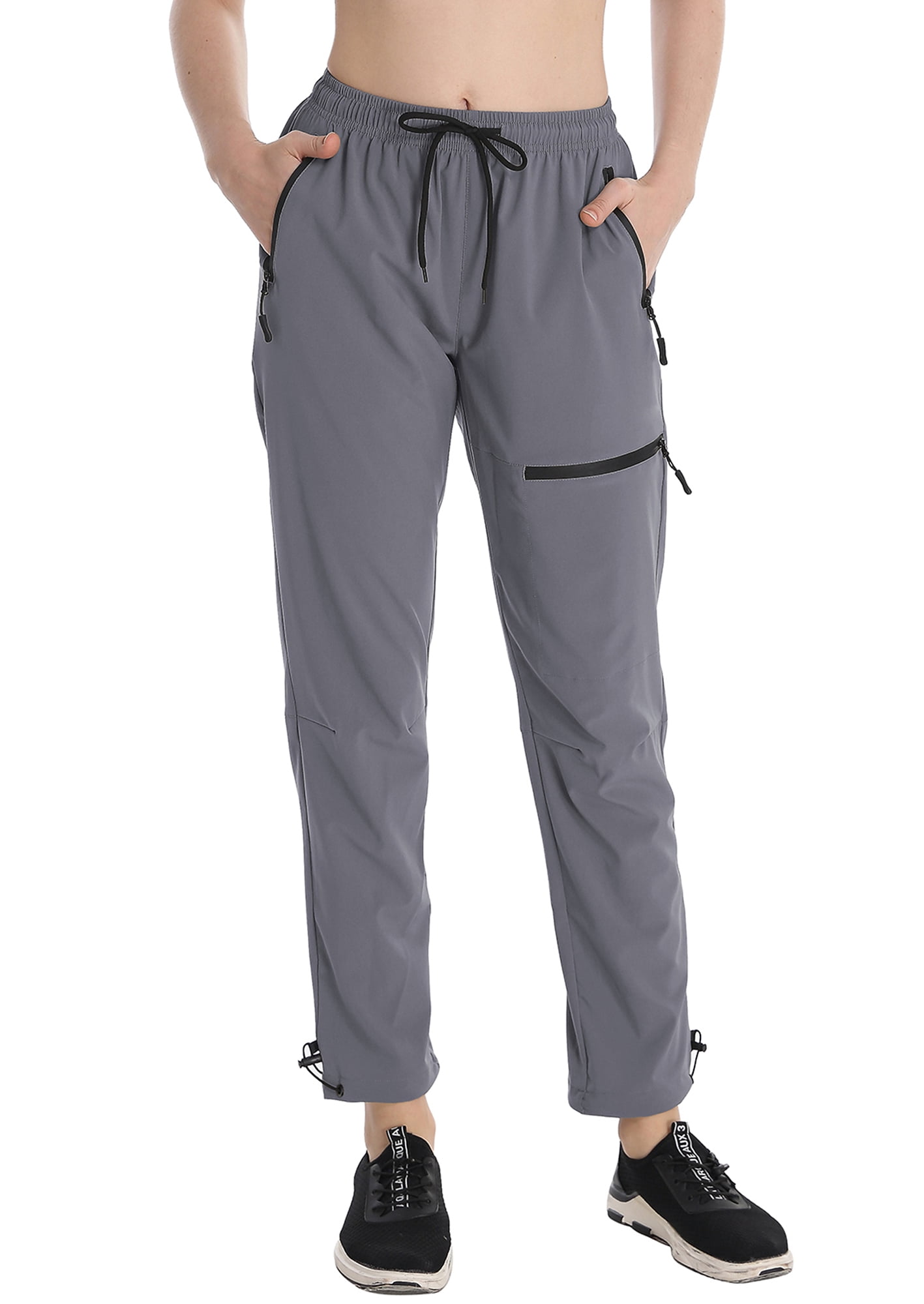 FEDTOSING Women's Cargo Hiking Pants Quick Dry Outdoor Water Resistant UPF 50+ Long Pants Zipper