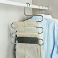 thumbnail image 4 of Trouser Pants Hanger Holder 5-Layer S Shape Space Saver Clothes Jean Closet Rack, 4 of 6