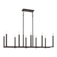 thumbnail image 5 of Livex Lighting Alpine Linear Chandelier in Bronze, 5 of 14