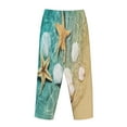thumbnail image 5 of Kll Womens Starfish And Seashell Print Pajama Pants Soft Pajama Bottoms For Women Cozy Lounge Pants, 5 of 9