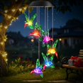 thumbnail image 1 of Campanillas solares Winzwon con forma de colibrí para decoración de jardín, 1 of 8