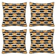 thumbnail image 2 of Halloween Throw Pillow Covers, pumpkins halloween background Square Pillow Cases with Invisible Zipper for Halloween Decorations, Farmhouse Halloween Decor 16x16, 2 of 7
