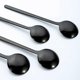 thumbnail image 4 of Cuchara de café espresso negra, cuchara de postre, cucharilla de té, 10 unidades, 5,24 pulgadas, 4 of 5