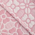 thumbnail image 4 of Ntbay 3 Layer Toddler Blanket, Muslin Cotton Jacquard Bed Blankets, Lightweight Thermal Baby Blanket, Super Soft and Warm Crib Blanket for All Seasons, Decoration Gift, 30"x40", Pink Clover, 4 of 5