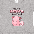 thumbnail image 4 of Inktastic Always Axolotl Questions Cute Curious Axolotl Girls Toddler Dress, 4 of 5