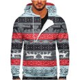thumbnail image 1 of Sudadera Para Hombre Sudaderas Con Capucha de Moda Sudadera Con Cremallera Casual Estampado de Navidad Deportes Fitness Pullover Media Cremallera Odeerbi ODB179861, 1 of 5