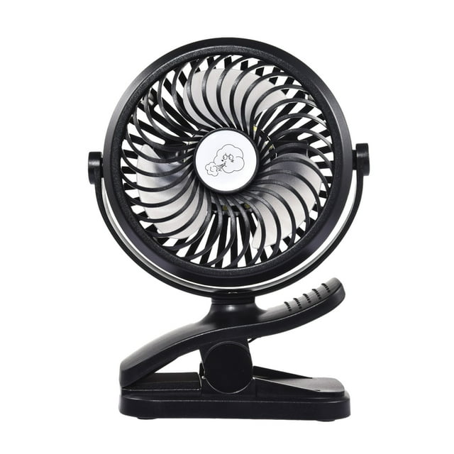 Mini Ventilateur à Pince Portable USB Ajustable Rechargeable